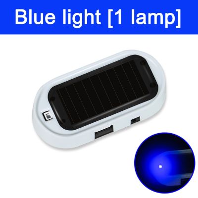【LZ】✣✜  Carro Solar Universal USB Powered LED Luz De Alarme Lâmpada Piscando De Aviso De Anti-Roubo