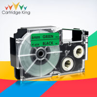 Compatible for Casio XR-9GN Labeling Tape Cartridge Black on Green 9mm*8m for Casio KL-60 KL-120 KL-HD1 KL-P350W Label Printer