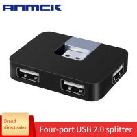 Anmck 4 Ports Usb Hub Rotatable USB 2.0 Docking Stations Multi USB Interface Splitter For Laptop PC Computer Macbook Air USB Hub USB Hubs