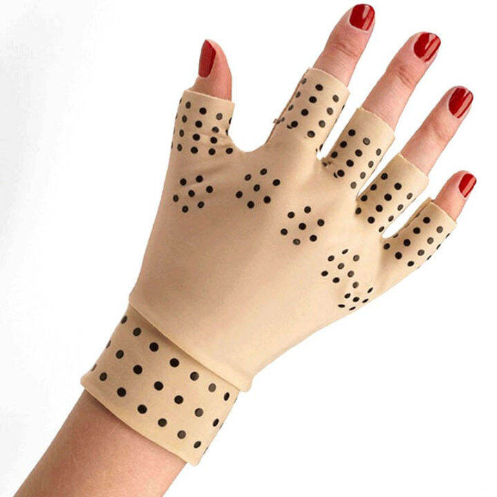 magnetic-tpy-fingerless-ถุงมือ-arthritis-pain-relief-heal-joints-hand-massager-arthritis-health-care-hand-care-tool