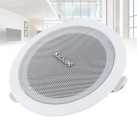 6 Inch 6W Fashion Microphone Input USB MP3 Player Ceiling Speaker Public Broadcast Background Music Speaker for Home Supermarket