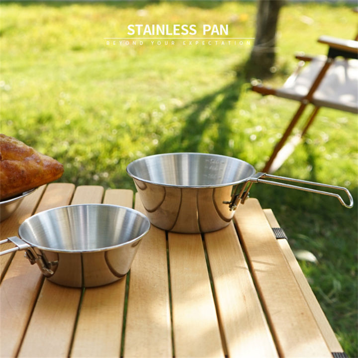 300ml-550ml-mountaineering-folding-portable-picnic-barbecue-camping-bowl-outdoor-steel-stainless