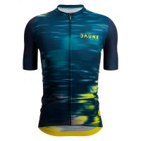 Stn Le Maillot Jaune Esprit ฤดูร้อนจักรยานเสือภูเขาเสื้อแขนสั้นระบายอากาศเสื้อเจอร์ซีย์นักปั่นสำหรับผู้ชาย