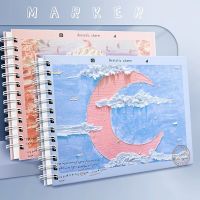 Kawaii Notebook Sketchbook for Drawing Watercolor Sketch Marker Book A4/8K18K 60 Sheets Blank Diary Notepad Student Art Supplies Note Books Pads
