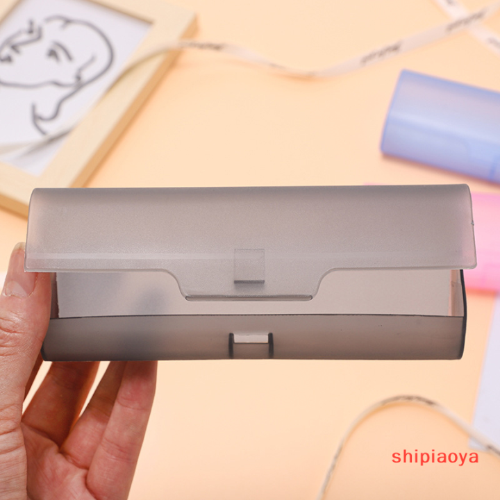 shipiaoya-กล่องเก็บแว่นตาโปร่งใส-pvc-แบบพกพากล่องเก็บแว่นตาพลาสติกแฟชั่นสุดสร้างสรรค์