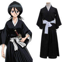 ตาย Bleach เสื้อผ้า Rukia COS เสื้อผ้า ชุดกิโมโนอะนิเมะญี่ปุ่น cosplay เสื้อผ้าผู้หญิง ~