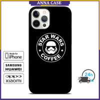 StarWars Coffee Phone Case for iPhone 14 Pro Max / iPhone 13 Pro Max / iPhone 12 Pro Max / XS Max / Samsung Galaxy Note 10 Plus / S22 Ultra / S21 Plus Anti-fall Protective Case Cover