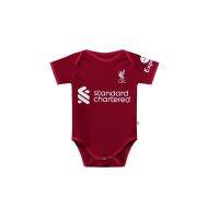 2223เด็กใหม่ Romper Manchester United ฟุตบอลหน้าแรก JERSEY สีแดง Romper JERSEY แขนสั้น JERSEY bodysuit ขนาด912