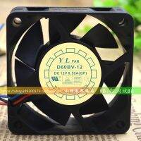 New CPU Cooling Fan D60BV-12 6025 12V 0.50A 6CM Large Air Volume Server Computer Fan 60*60*25MM