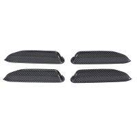 4Pcs Carbon Fiber Car Door Handle Bowl Cover Trim for ID.4X ID4X 2022