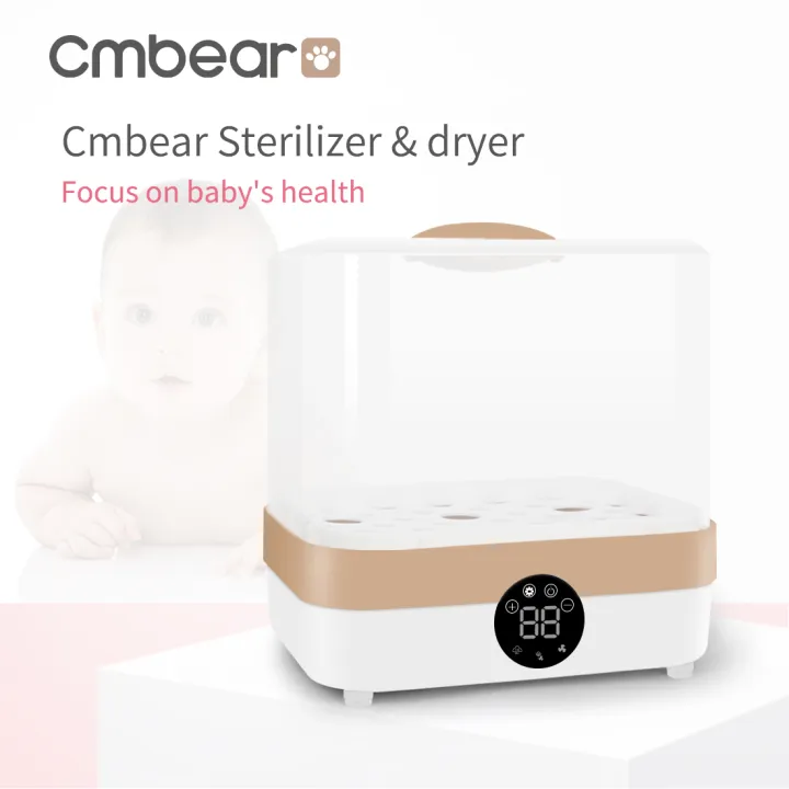 Cmbear  Dryer Machine Multi-functional Baby Bottle Steam Sterilizer Baby Milk Warmer Baby Bottles Pacifiers Breast Pump Cleaning