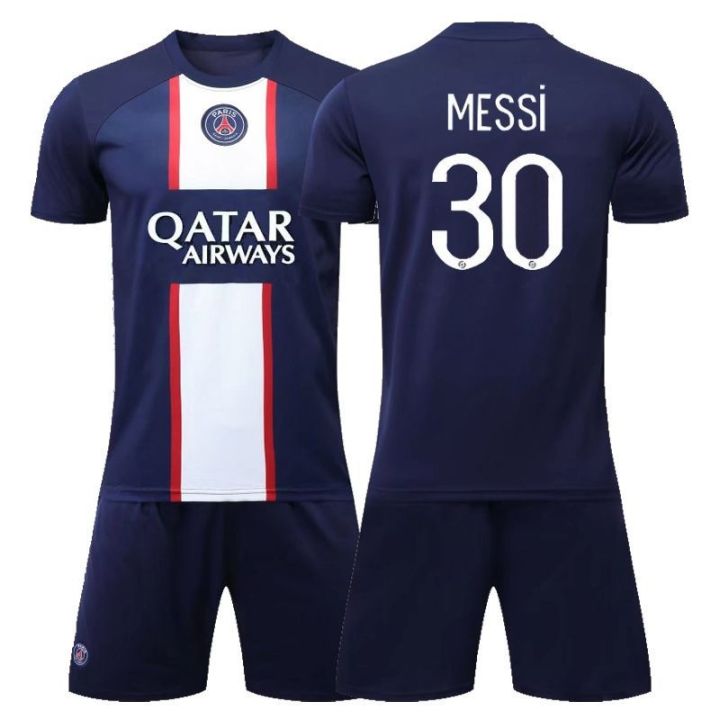 2223-paris-soccer-uniform-male-competition-training-suit-female-parent-and-child-quick-drying-fabric-short-sleeved-shirt-custom