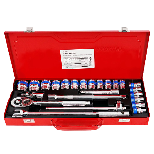บล็อคชุด-euro-king-tools-ชุดบล็อก-24-ชิ้น-ขนาด-1-2-4หุน-ชุดเครื่องมือ-ประแจ-ลูกบล๊อก-ประแจบล็อค-cr-v-แท้-socket-set-24-pcs
