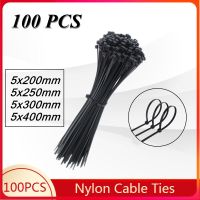 【cw】 100PCS Cable Ties Locking Tie Fixing Fasten locking Zip ！