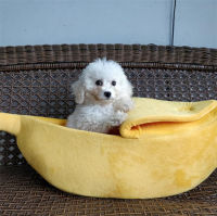 Banana Shape Dog Cat home litter Bed House for Mat Durable Kennel Doggy Puppy Cushion Basket Warm Portable Cat Supplies