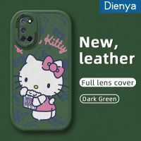 เคส Dienya สำหรับ OPPO เคส A52 A92 A72 4G,เคสโทรศัพท์หนังนิ่มลาย Hello Cat ดีไซน์ใหม่นิ่มลายการ์ตูนคิตตี้น่ารักเคสป้องกันกล้องคลุมทั้งหมดเคสสีกันกระแทกเคสนิ่ม