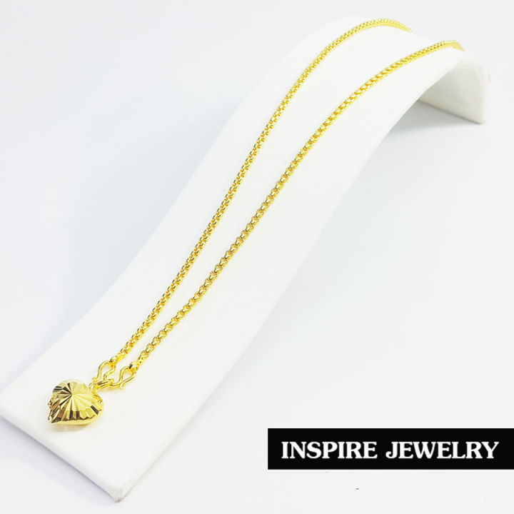 inspire-jewelry-สร้อยคอสีทองชมพู-หรือสีนาก-ยาว-24นิ้ว-สวมคอได้-ราคาเบาๆ-แฟชั้นอินเทรนชั้นนำ-ลายแม่การะเกตุ
