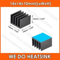 14x14x10mm Black Heatsinks Aluminum with Thermal Conductive Adhesive Tape for Raspberry pi Electronic Chip MOS IC Adhesives  Tape