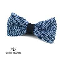 GIORGIO DEL SARTO Knitted Fabric One-Fold Bow Tie โบว์ไทผ้าถักหนึ่งจีบ