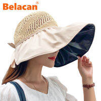 Fashion Bucket Hats Women Beach All-match Ladies Big Brim Hat Lovely Elegant Bow Female Koreans Style Leisure Sun Protection Cap