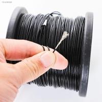 ❐♂ 0.38MM-0.8MM 1X7black nylon coated built-in 304 stainless steel wire rope sea fishing line chain hook line crystal 50-100M