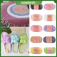 ZOWBRSH 100g สีเมจิก เส้นด้ายถักโครเชต์ อุปกรณ์เย็บปัก เงางาม ถักมือ DIY ใช้งานได้จริง หนังเทียมเลียนแบบ เส้นด้ายลูกกลม ผ้าห่มถุง