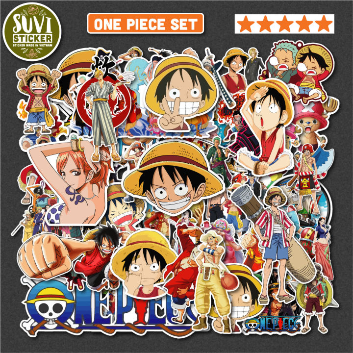 One Piece Chibi Sticker:
Bạn là fan đích thực của bộ manga/anime nổi tiếng One Piece? Hãy sắm ngay bộ nhãn dán Chibi One Piece đáng yêu để trang trí điện thoại và vật dụng cá nhân của mình nào! Với bộ sưu tập 63 nhân vật khác nhau, bạn sẽ có thể thu thập được những sticker mà mình yêu thích. Vào năm 2024 này, các sticker này còn được làm từ chất liệu thân thiện hơn với môi trường và có độ bám dính cực tốt, đảm bảo sẽ không làm giảm sự de dàng khi sắp xếp và thay đổi vị trí.