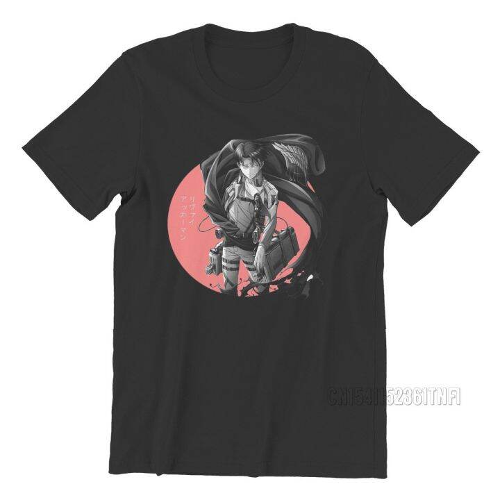 attack-on-titan-levi-anime-red-classic-tshirt-vintage-gothic-mens-tshirts-tops-plus-size-100-cotton-o-neck-t-shirt