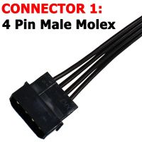 Molex IDE 4 Pin Male to 15 Pin Female SATA Power Converter Adapter Cable Hard Drive HDD SSD Power Extension Cable2 Pack