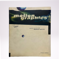 หนังสือรวมภาพถ่าย งานออกแบบ กราฟิกเคลื่อนไหว ศิลปะ การใช้สี โลโก้ Motion Graphics: Graphic Design for Broadcast and Film English Book Art