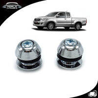 กระดุมกระจกแคป สี Chrome Hilux Vigo Toyota 2 ประตู ปี2004 - 2014 ขนาด 2x1x2 มีบริการเก็บเงินปลายทาง