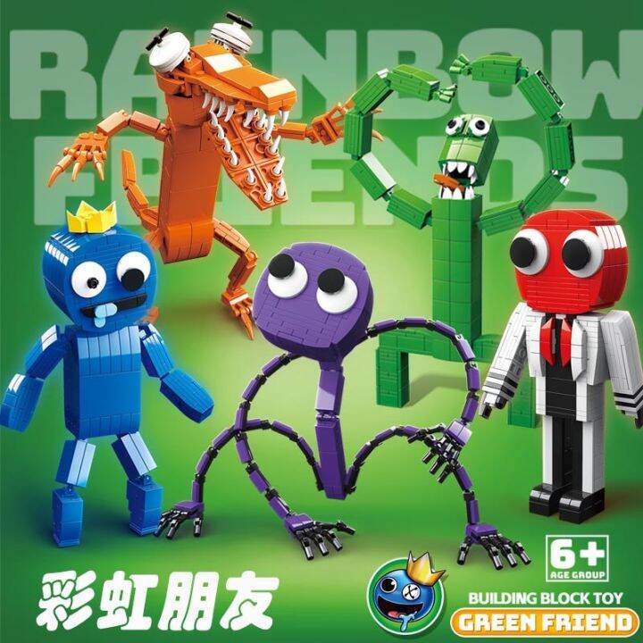 Rainbow Friends Monster Building Blocks MOC Toy Model Game (Orange)