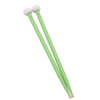 2Piece Percussion Instrument Accessories Maple Felt Head Timpani Drumstick Drum Green