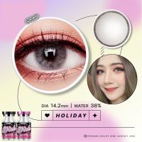 ? สุดปัง มีค่าสายตา ? Wink Holiday Gray Brown  บิ๊กอาย สุดปัง คอนแทคเลนส์ รายเดือน มีอย แถมตลับฟรี  เลนส์นิ่ม สวยปังมาก