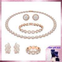 【lz】❖❍☏  Angelic Beautiful Jewelry Set para as Mulheres Fashion Gift Box Alta Qualidade Frete Grátis S 02