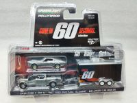 1:64 60วินาที-2020 Ford F-150 XL และ1967 Ford Mustang &amp; Closed Trailer Collection Of Car Models