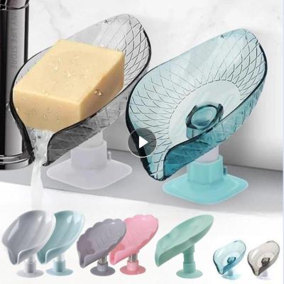 New Soap Dish Leaf Soap Box Leaf Shaped Soap Holder Shower Soap Holder Dish Storage Plate Tray Bathroom Supplies Soap Container Soap Dishes