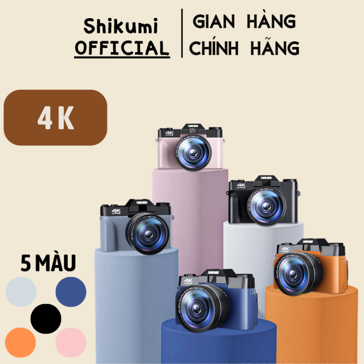 (Tặng thẻ nhớ) Bản V2 Kết nối điện thoại Máy ảnh digital Shikumi camera