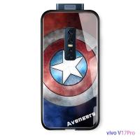 เคสมือถือเคสโทรศัพท์เคส VIVO V17 Pro v17pro กรณีโทรศัพท์มือถือมหัศจรรย์เวนเจอร์สซูเปอร์ฮีโร่กรณีโทรศัพท์มือถือกัปตันอเมริกาไอรอนแมนเดอร์แมนกันกระแทกกระจกนิรภัยปกหลังป้องกันปลอก