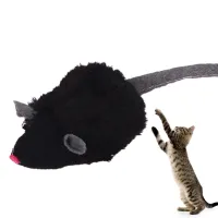 Interactive Cat Mouse Toy Electric Plush Soft Kitten Teething Toy Pet Play Toy Cat Toy Mouse Sound Squeaky Toys For Pet Cats Toys