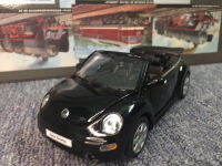 WELLY Flawed Vw ใหม่ Beetle Convertible รถ1:24คอลเลกชันรุ่นผู้ใหญ่งานอดิเรกโลหะของเล่นเทศกาลของขวัญตกแต่งของที่ระลึก