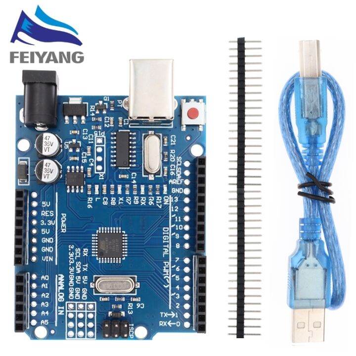 uno-r3-smd-atmel-atmega328p-168p-v3-extra-i-o-pinout-ไดรเวอร์-ch340g-dccduino-เข้ากันได้กับ-arduino-ide