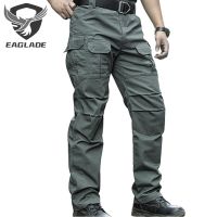 ✑ Eaglade กางเกงคาร์โก้ยุทธวิธี ผู้สูงอายุ IX8S-2xl. สีดํา