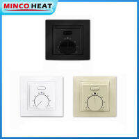 MK05 Underfloor Electric Heating Room Thermostat AC 230V ตัวควบคุมอุณหภูมิประหยัดพลังงานพร้อมเซ็นเซอร์3เมตร