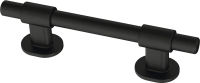 Franklin Brass Bar Adjustable Cabinet Pull, 1-3/8" to 4" (35-102mm), 5-pack, Matte Black P44364-FB-B 1-3/8 in to 4 in (35-102 mm) Matte Black