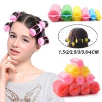 VVCF 6-14PCS สีสุ่ม ร้านทำผม เครื่องมือจัดแต่งทรงผม หยิก DIY ที่ม้วนผม เบาะโฟมฟองน้ำ ชุดทำผม ลูกกลิ้งผม