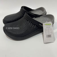 รองเท้าเเตะ Crocs LitRite พื้นดำ ผลิตจากยางอย่างดี นิ่ม เบา ไม่ลื่น สวย ใส่สบายมี 36----45