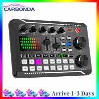 [7 Day Refund Guarantee] F998 Bluetooth-Compatible Sound Card Live Audio Mixer (without Microphone) [Arrive 1-3 Days]