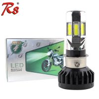 หลอดไฟไฟหน้ารถมอเตอร์ไซค์แบบ LED รถมอเตอร์ไซค์ทุกรุ่น AC &amp; DC M02E H4 HS1 H6 P15D 3500LM 35W สำหรับรถมอเตอร์ไซด์ทุกรุ่น6COB 6000K