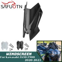 ✔คอสต้า♕กระจกบังลม Z900 Z650สำหรับรถจักรยานยนต์คาวาซากิ Z 650 900 2020-2023 2022ที่บังแดดกระจกหน้ารถกีฬากันสาดรถยนต์